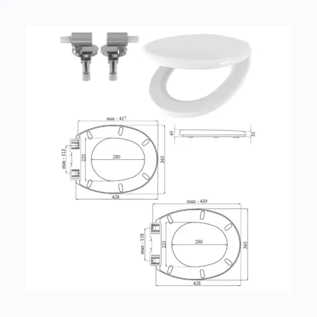 Сиденье WC KaskadaBIS Light 019/MW MT SC, SK1309 (2571014)