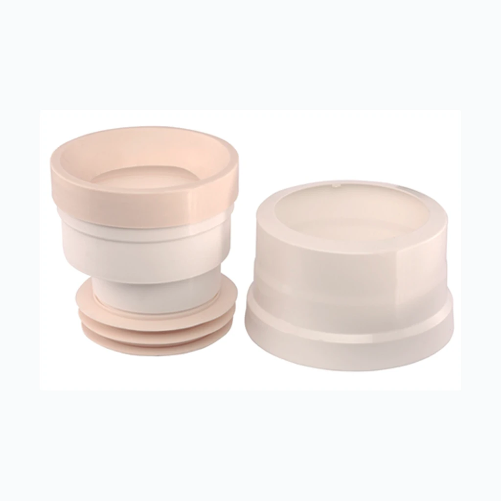 WC-mansett ekstsentriline Ø90-110 x15mm+Rosett. Meriser (135301)