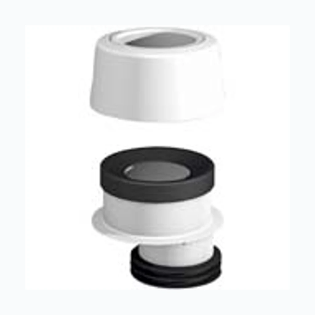 WC-mansett ekstsentriline + rosett Ø110 x30mm (Nordline) (135315)