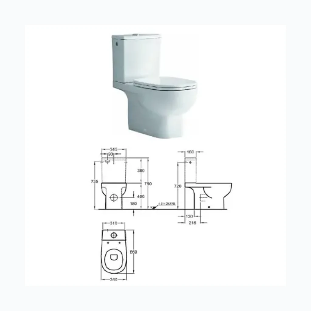 WC poti põhi Lineo 200350-000, CITTERIO (1977048)