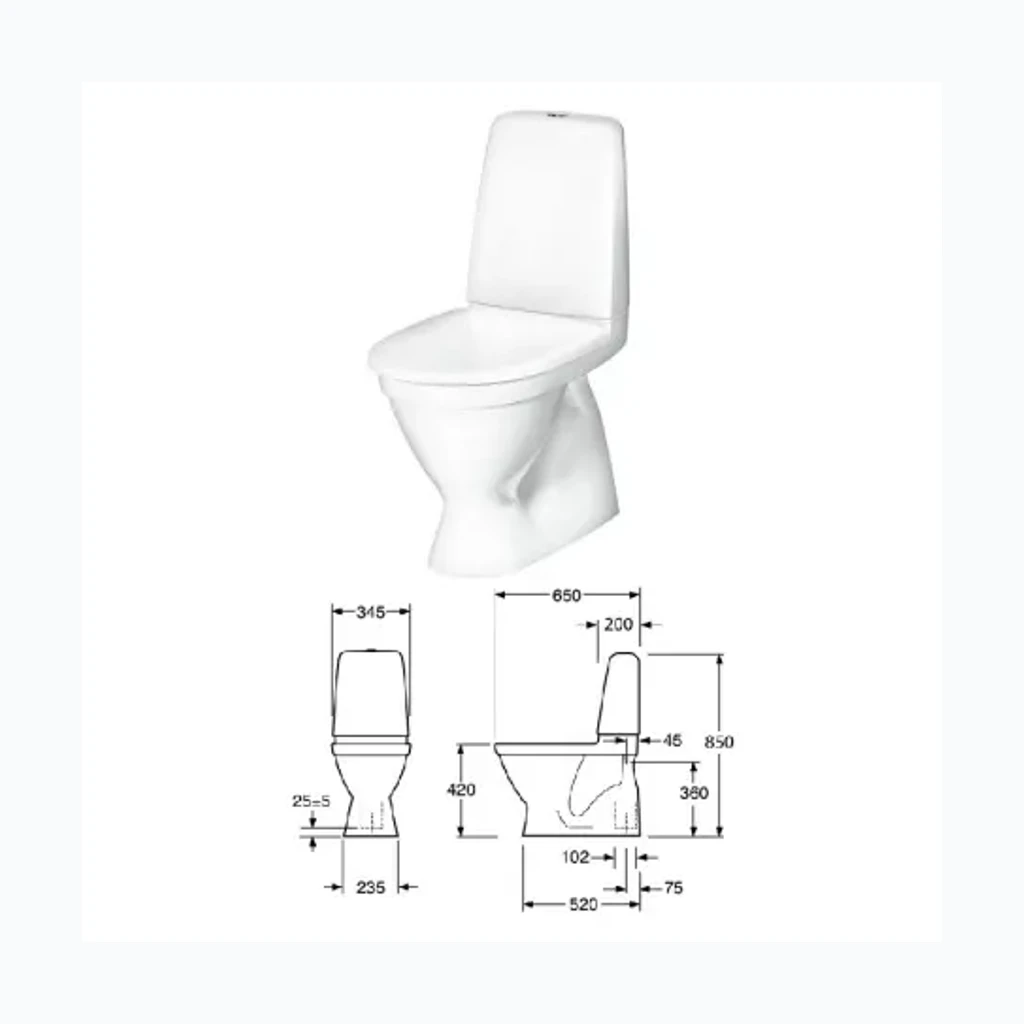 WC potid koos kaas, 45kr äravool WC2/4, OCEANIC (8277086)