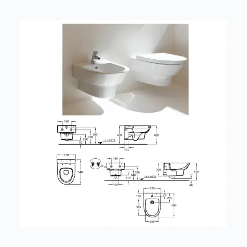 WC potid seinapealne 207900-000, FLOW (1977014)