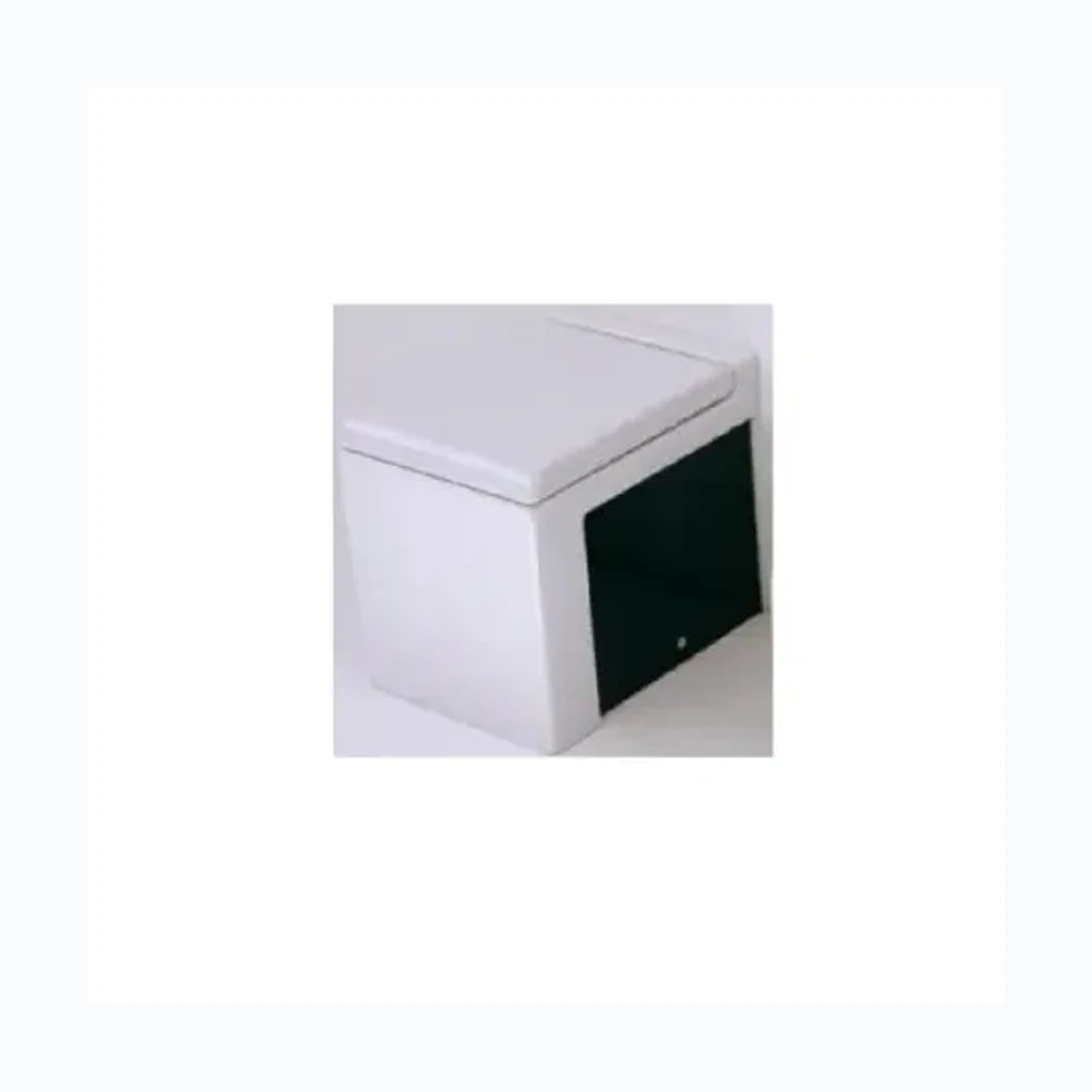 WC унитаз белый/черный с крышкой SC, LAFONTANA (8677009)