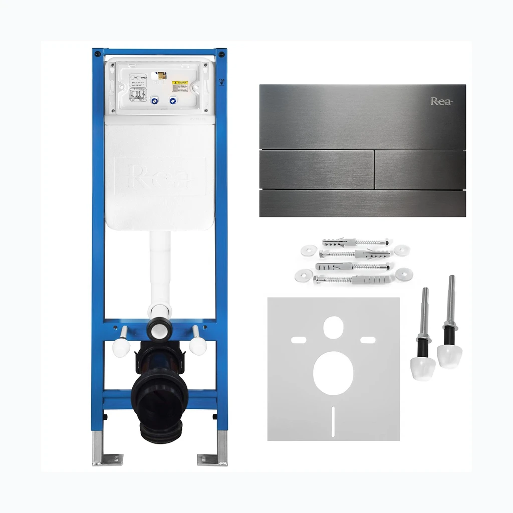 WC Süvistatav Paigaldusraami Komplekt Slim 024N T Titan Nupuga (KPL-E1632)